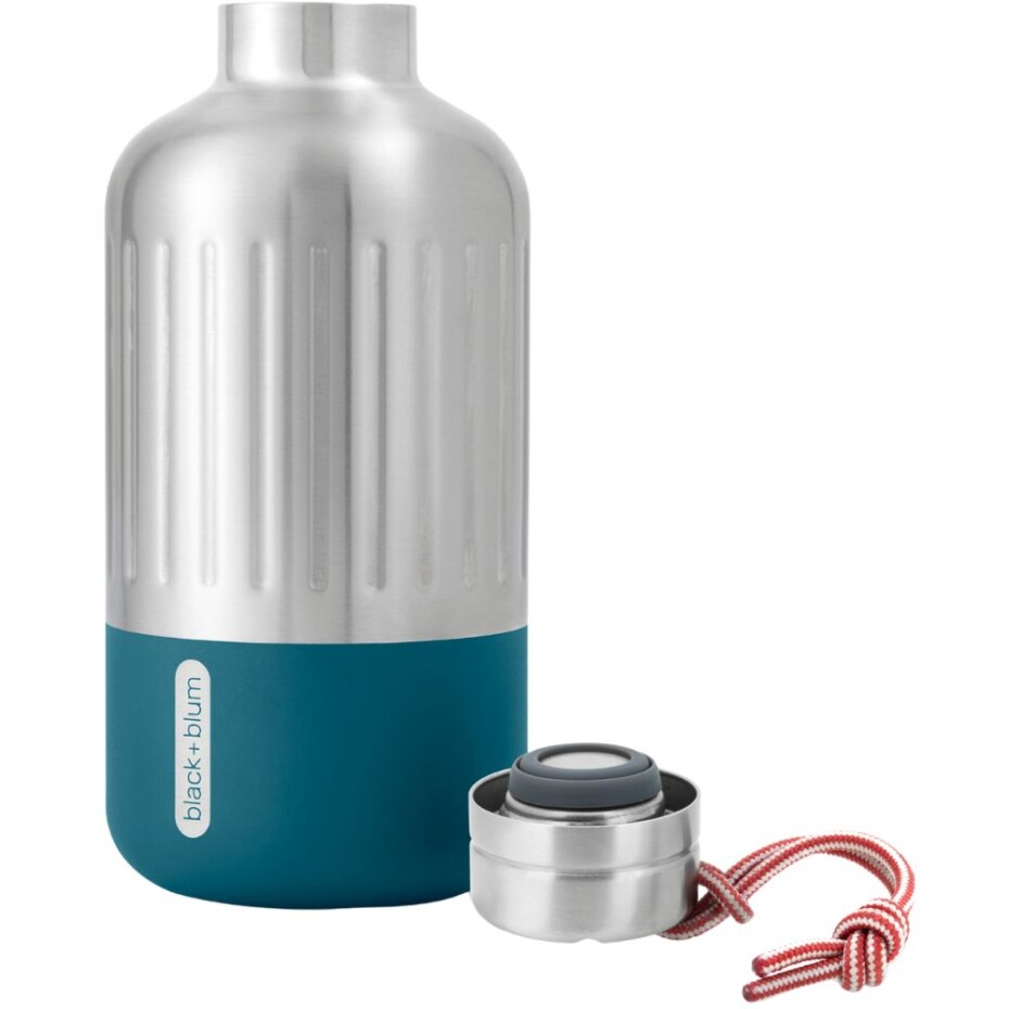 Láhev na vodu EXPLORER 650 ml, mořská, nerezová ocel, Black+Blum - main (10)