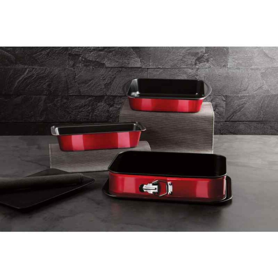 BERLINGERHAUS Sada pečicích forem s titanovým povrchem 3 ks Burgundy Metallic Line BH-7632 - main (1)