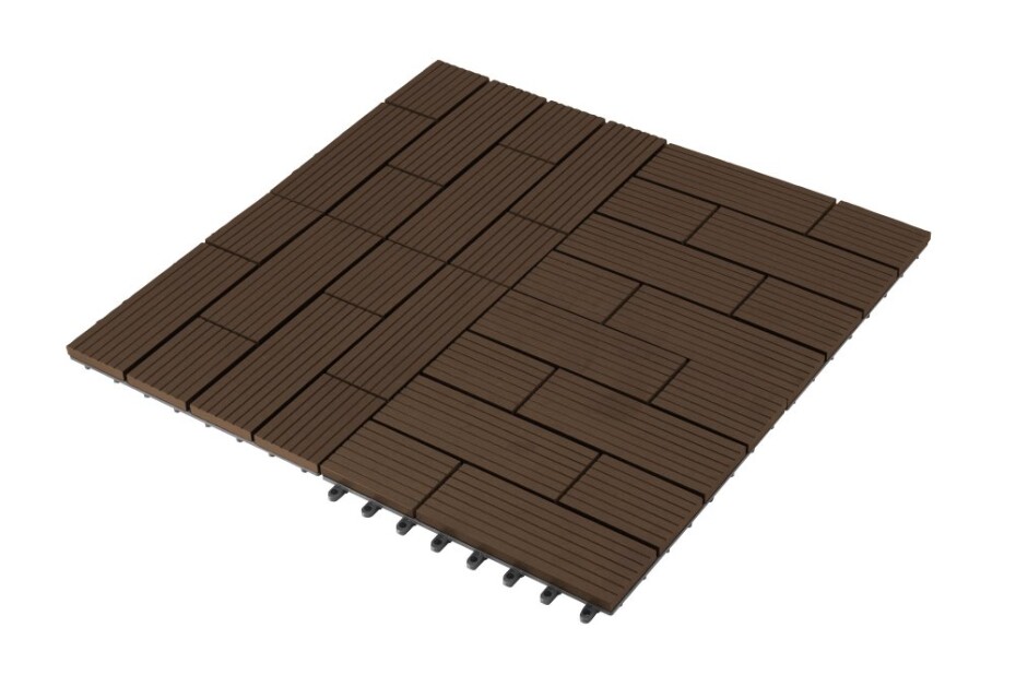 G21 WPC dlaždice G21 Samoa Indický teak 2,3 x 30 x 30 cm G21-6391001 - main (2)