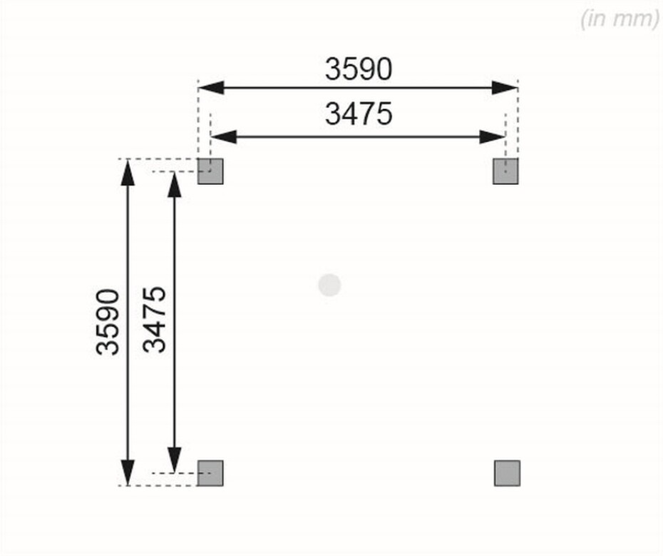 Carport KARIBU KIRN 1 68843 LG2490 - main (3)