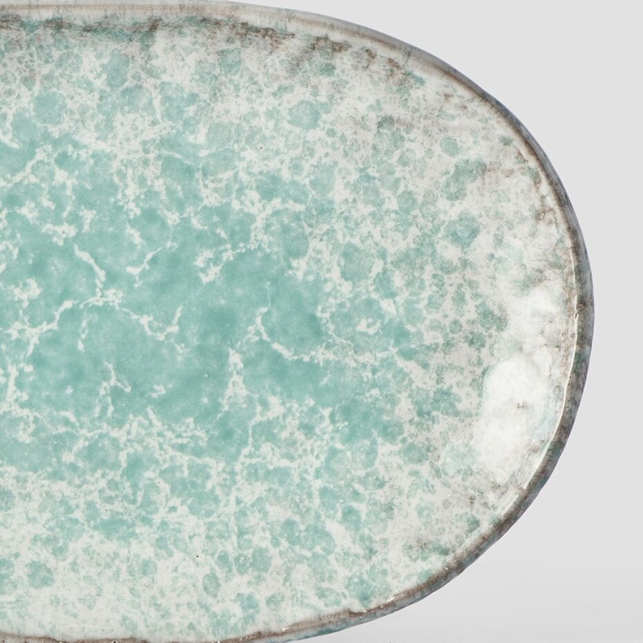 Servírovací talíř AQUA SPLASH 17 x 11 cm, ovál, modrá, MIJ - main (3)