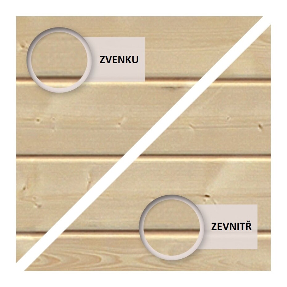 Dřevěný domek KARIBU ASKOLA 4 + přístavek 280 cm (77733) natur LG1770 - main (7)