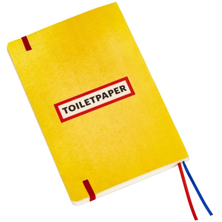 Zápisník TOILETPAPER TOOTHPASTE 21 x 14 cm, červená, Seletti - main (1)