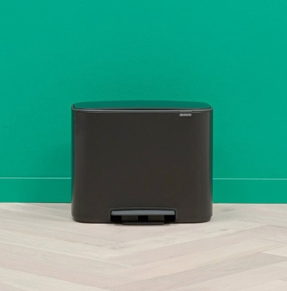 Pedálový odpadkový koš BO 3 x 11 l, černá, Brabantia - main (11)