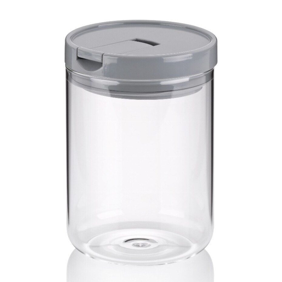 KELA Dóza ARIK skleněná šedá 0,9 l KL-12108 - main (0)