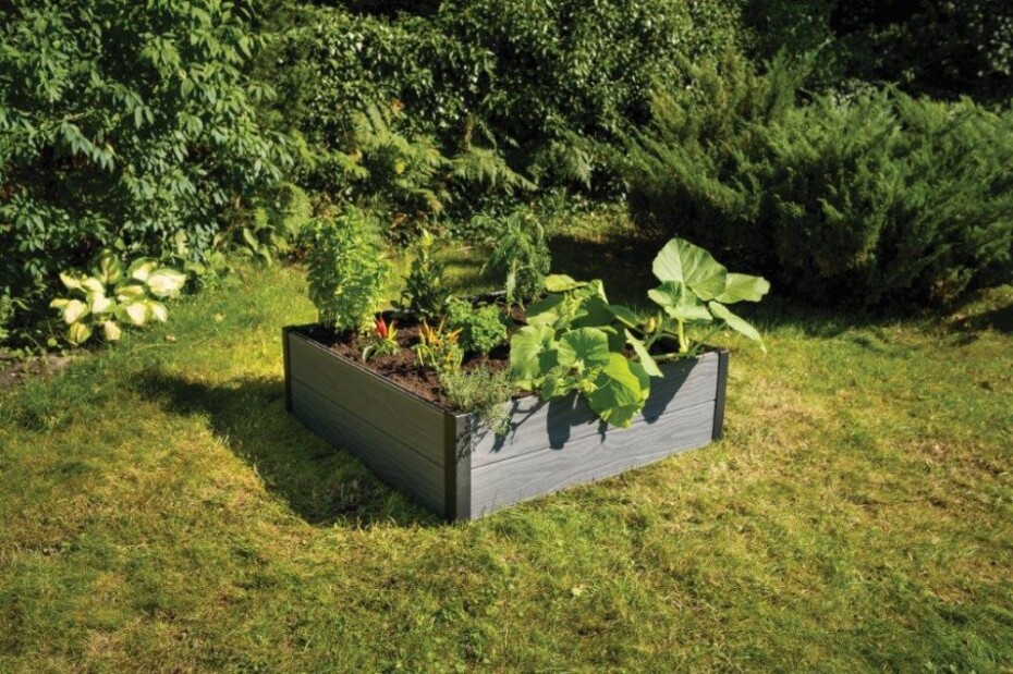 Keter Vyvýšený záhon Keter Maple Square grafitový  KT-610290 - main (2)