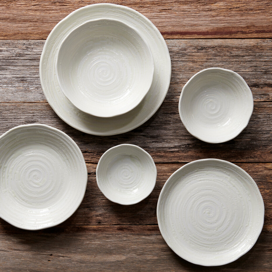 Jídelní miska WHITE SPIRAL 15,5 cm, 350 ml, MIJ - main (1)