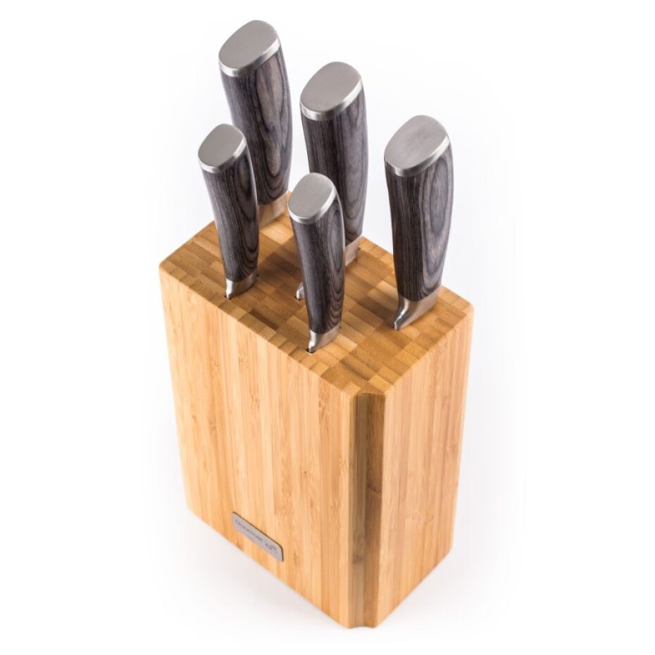 G21 Sada nožů G21 Gourmet Stone 5 ks + bambusový blok G21-6002238 - main (2)