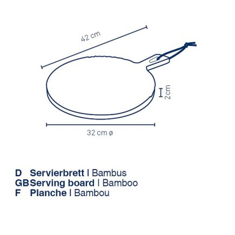 KELA Servírovací prkénko Cosma bambus světle hnědá 42.02.0cm 32.0cm KL-12435 - main (3)