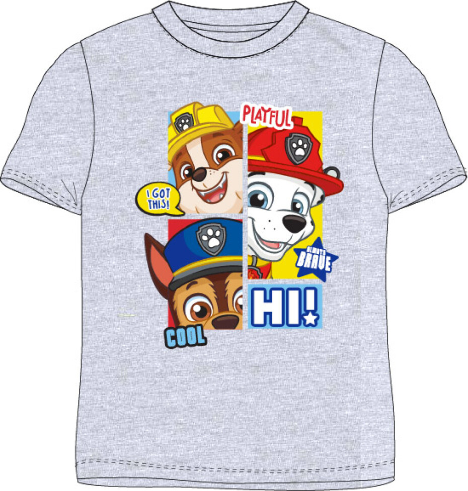 Paw Patrol - Tlapková patrola -Licence Chlapecké tričko - Paw Patrol 52021605, šedá Barva: Šedá, Velikost: 92 - main (0)