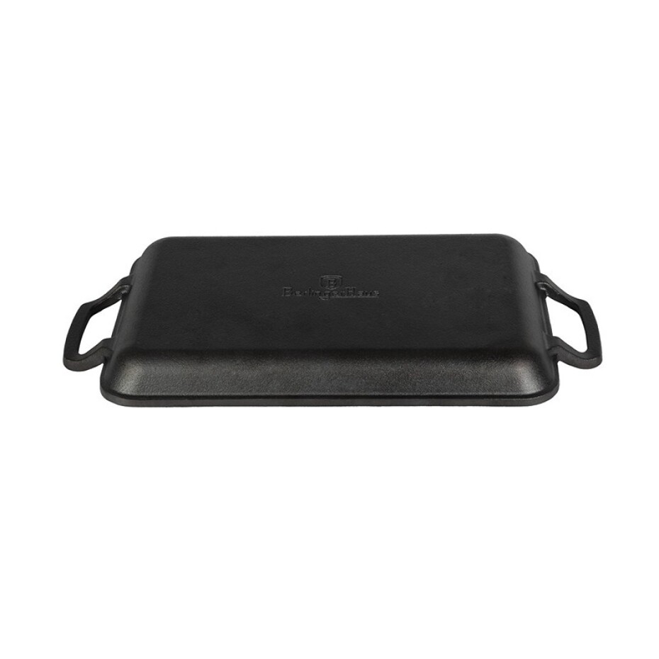 BERLINGERHAUS Grilovací deska litinová obdélníková 33*22*4,5 cm černá BH-6532 - main (5)
