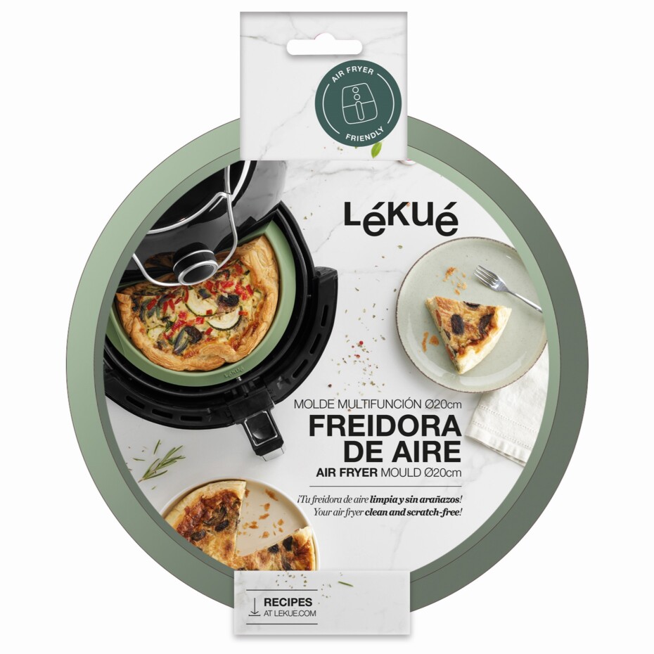 Forma do horkovzdušné fritézy 20 cm, zelená, Lékué - main (5)