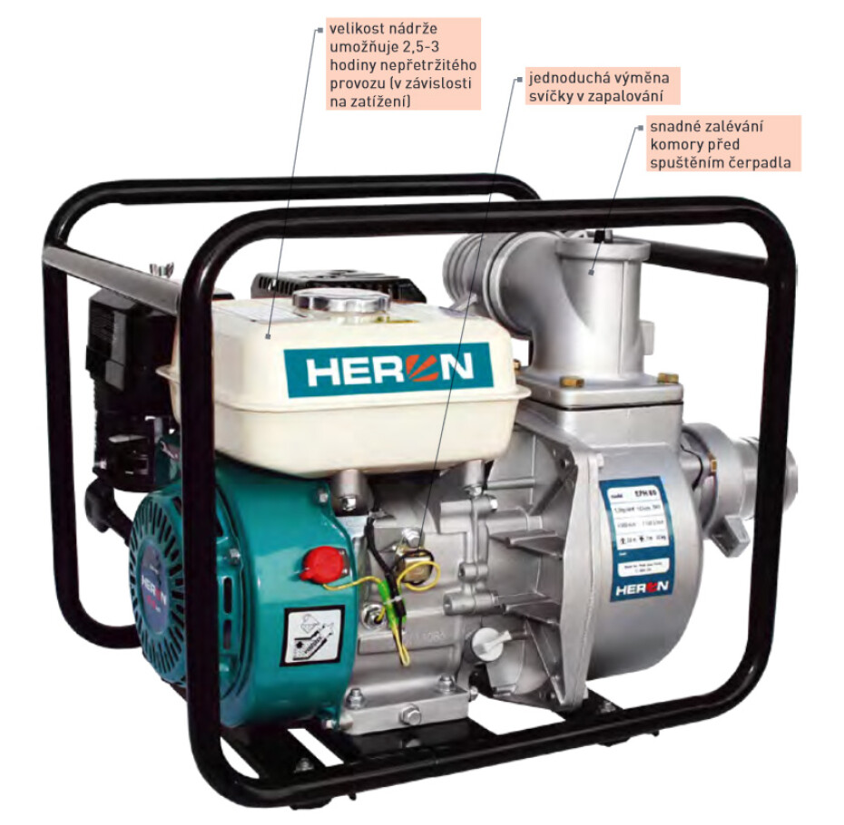 Čerpadlo EXTOL 6,5HP, 1100l/min 8895102 - main (2)