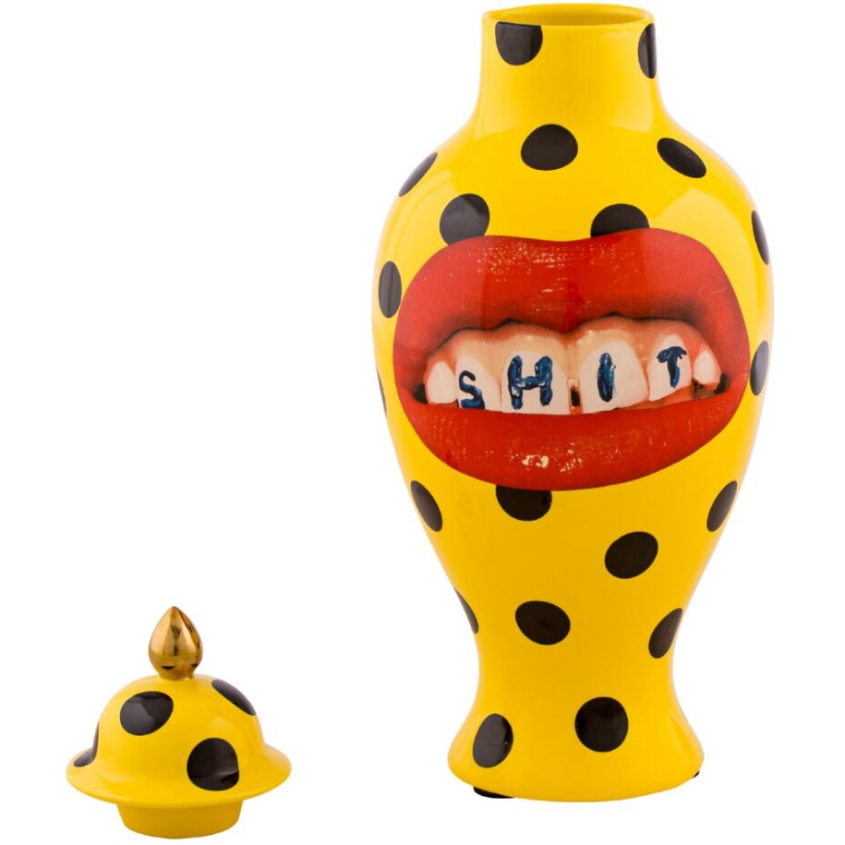 Váza TOILETPAPER SHIT 46,5 cm, oranžová, Seletti - main (1)
