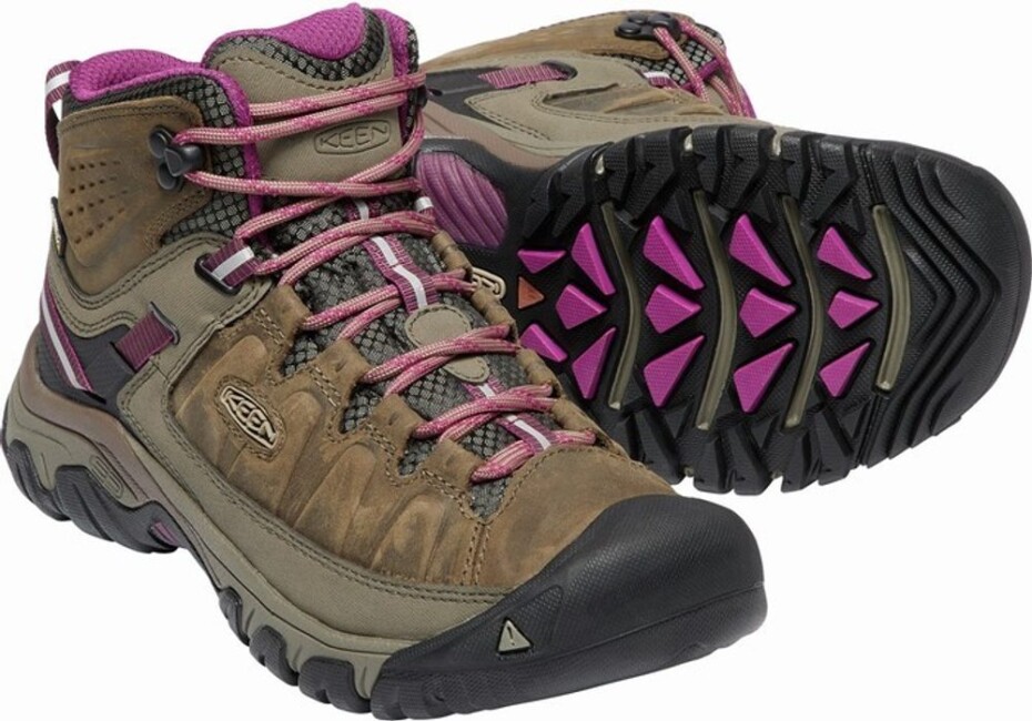Dámská kotníkové boty Targhee III MID WP W, Weiss/ boysenberry, Keen, 1018178, hnědá - 39.5 | US 9 - main (9)