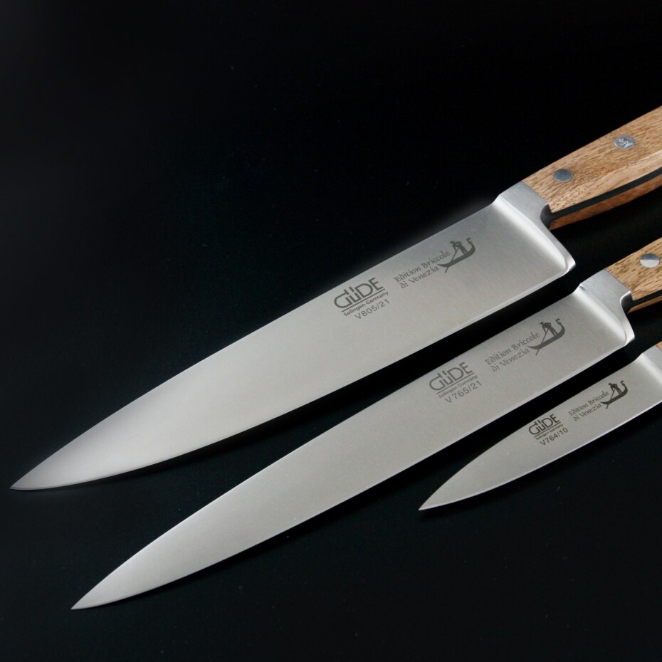 Nůž na šunku ALPHA BRICOLE DI VENEZIA 21 cm, hnědá, Güde Solingen - main (2)
