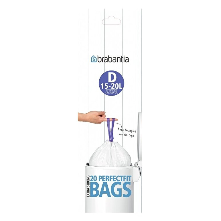 Sáčky do odpadkového koše D PERFECTFIT 15-20 l, sada 20 ks, Brabantia - main (1)