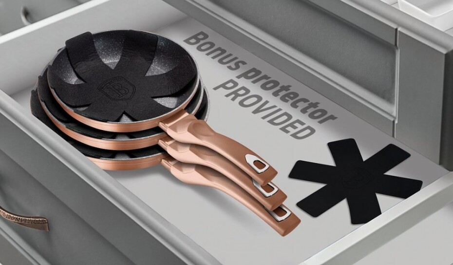 BERLINGERHAUS Pánev s mramorovým povrchem 20 cm Rosegold Metallic Line BH-1508 - main (7)