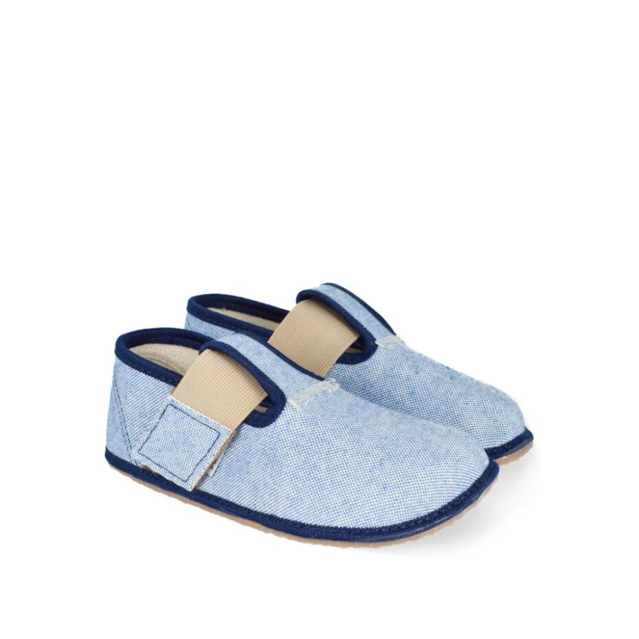 Barefoot chlapecké přezůvky Pegres, BF01 textil, modrá - 26 - main (1)