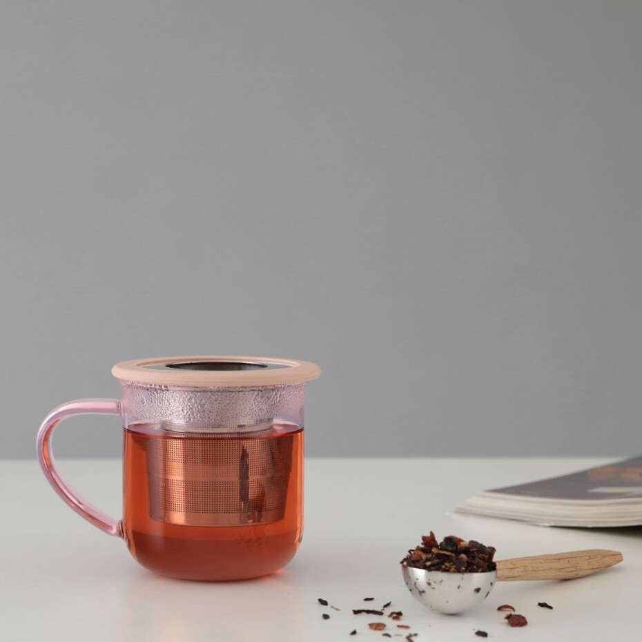 Čajový infuzér INFUSION, skládací, růžová, Viva Scandinavia - main (3)