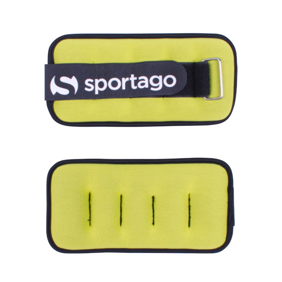 Sportago neoprénová zátěž na zápěstí/kotník 2 x 1 kg - zelená - main (3)