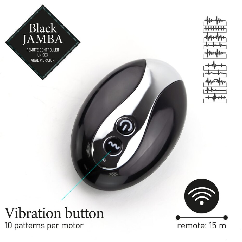 FeelzToys Black Jamba Anal Vibrator - main (6)