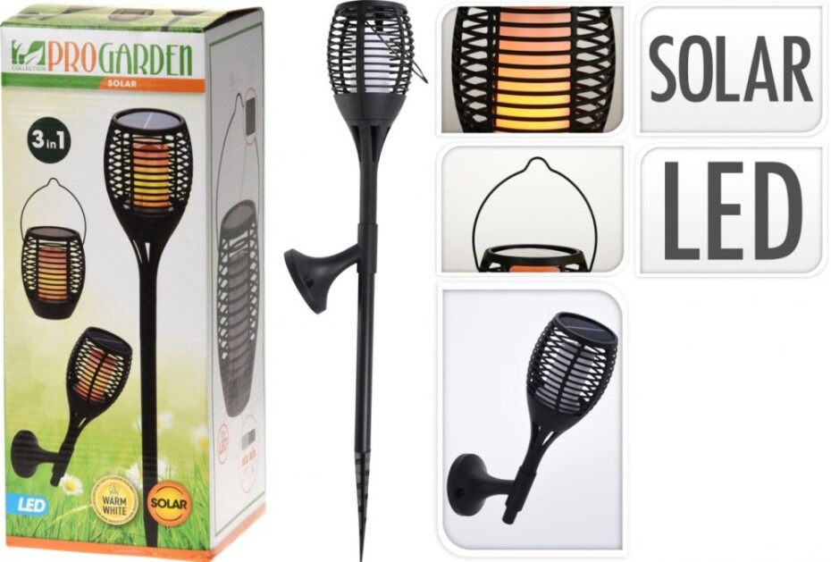 PROGARDEN Lampa solární zahradní PROGARDEN 3v1 78 cm  KO-DX9500610 - main (0)