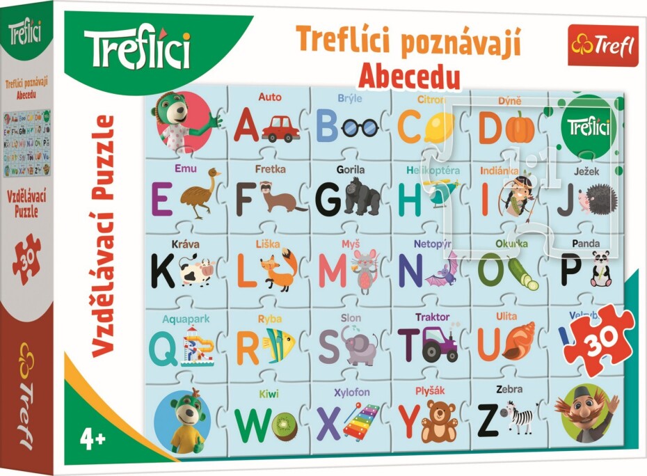 Puzzle vzdělávací - Treflíci poznávají abecedu - main (0)