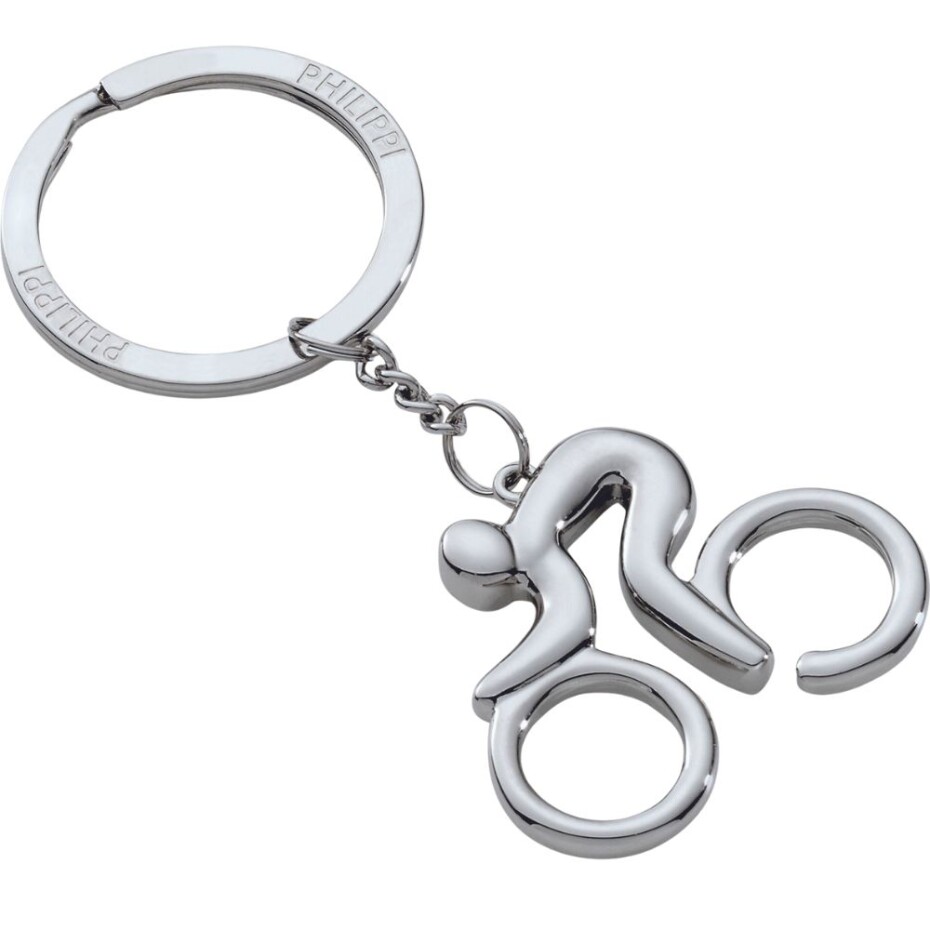 Klíčenka BIKER 7 cm, stříbrná, Philippi - main (0)