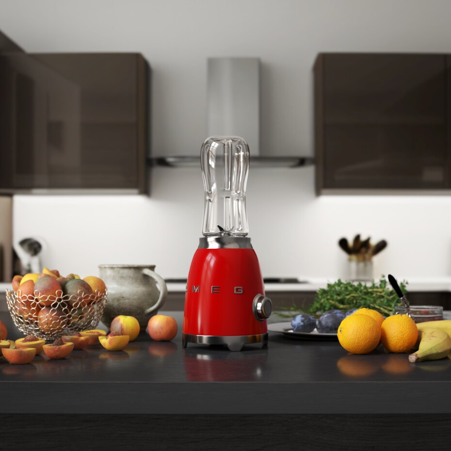 Smoothie mixér PBF01RDEU, červená, SMEG - main (1)