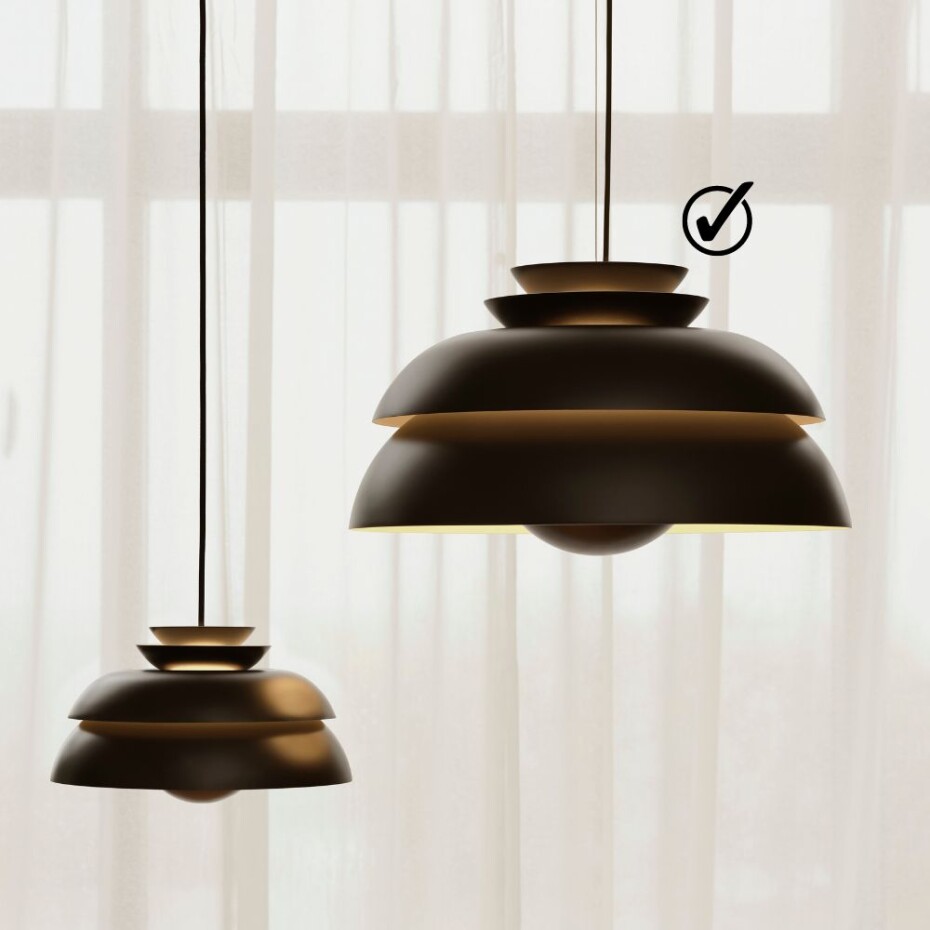 Závěsná lampa CONCERT 55 cm, černá, Fritz Hansen - main (1)