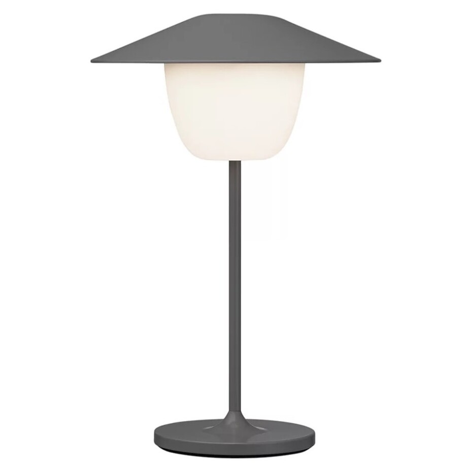 Přenosná stolní lampa ANI MINI 21 cm, LED, teplá šedá, hliník, Blomus - main (0)