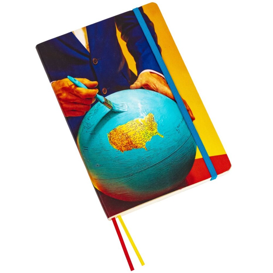 Zápisník TOILETPAPER GLOBE 21 x 14 cm, modrá, Seletti - main (0)