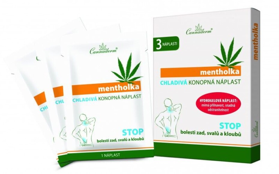 Cannaderm Mentholka CHLADIVÁ KONOPNÁ NÁPLAST 3 ks - main (0)