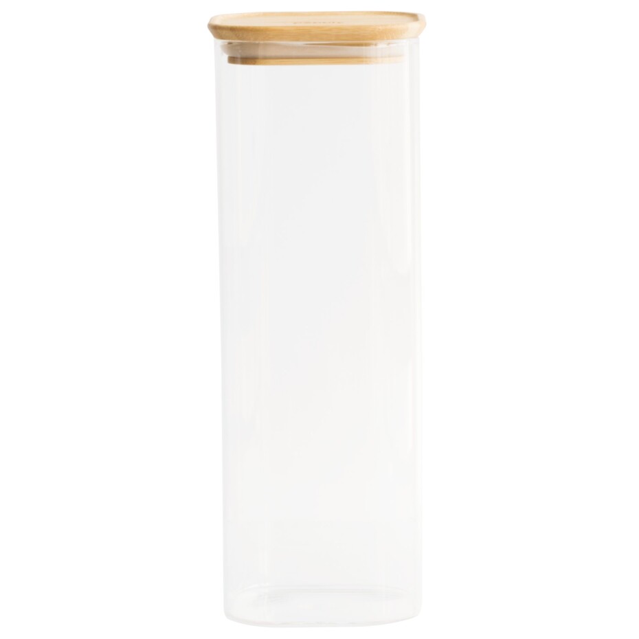 Dóza na potraviny PKV-007 2,2 l, sklo / bambus, Pebbly - main (3)