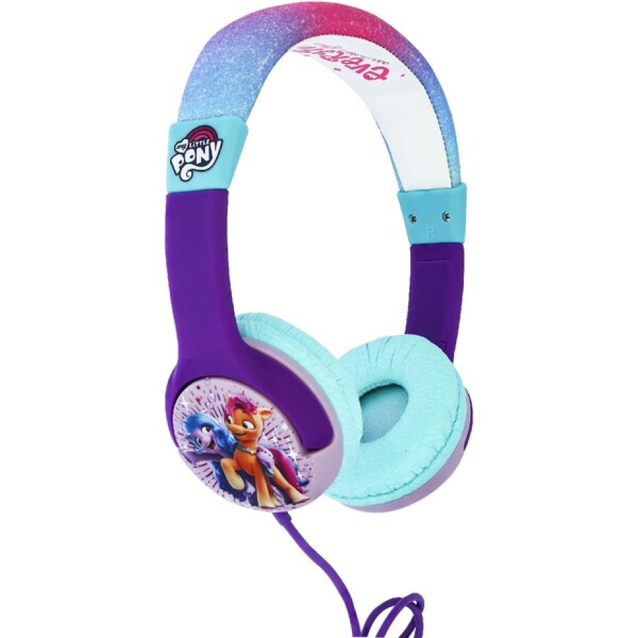 OTL drátová sluchátka dětská s motivem My Little Pony fialová/modrá - main (1)