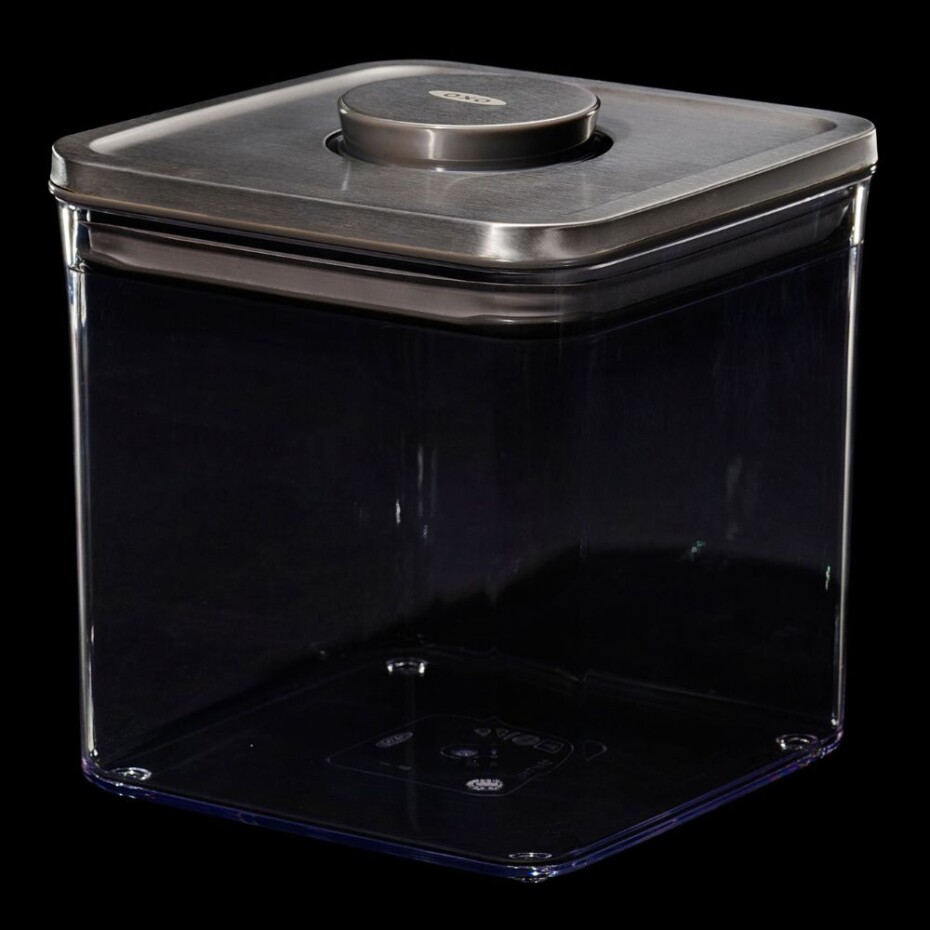 Dóza na potraviny POP STEEL 2,6 l, velký čtverec, plast, OXO - main (6)