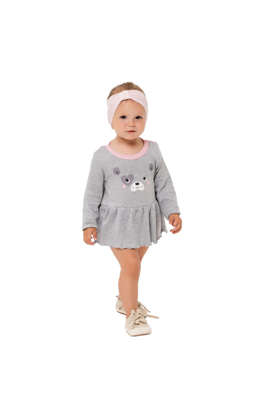 Kojenecké body se sukní - WINKIKI WNG 92538, šedá Barva: Šedá, Velikost: 86 - main (3)