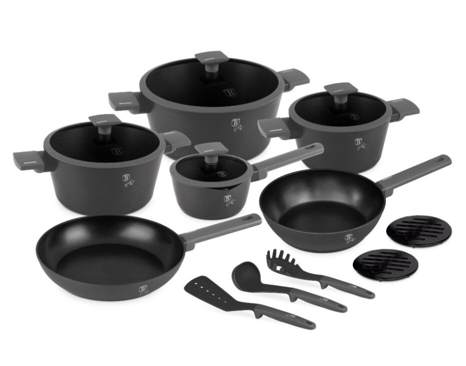 BERLINGERHAUS Sada nádobí s titanovým povrchem 15 ks Antracit Collection BH-8141 - main (9)
