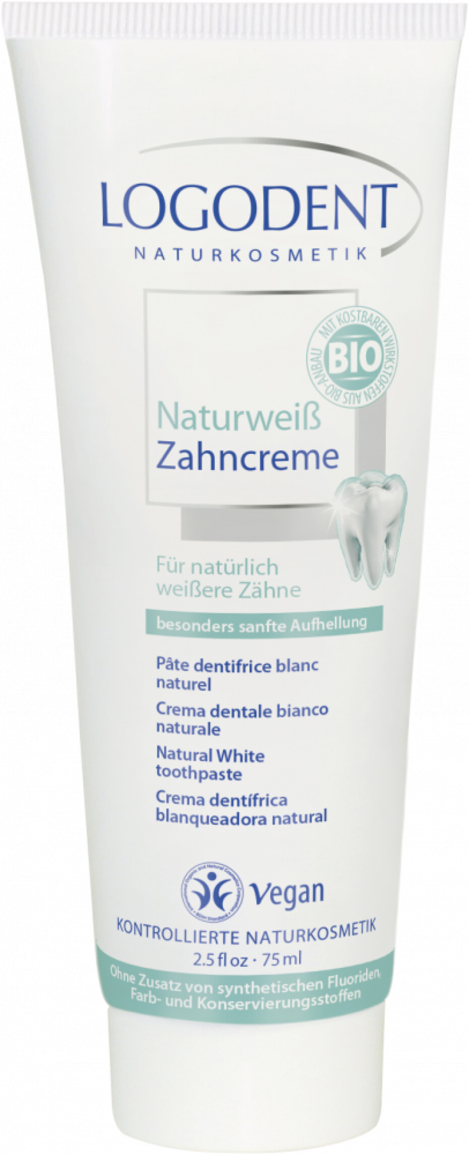 Logona Přírodní bělící zubní krém 75ml - main (0)