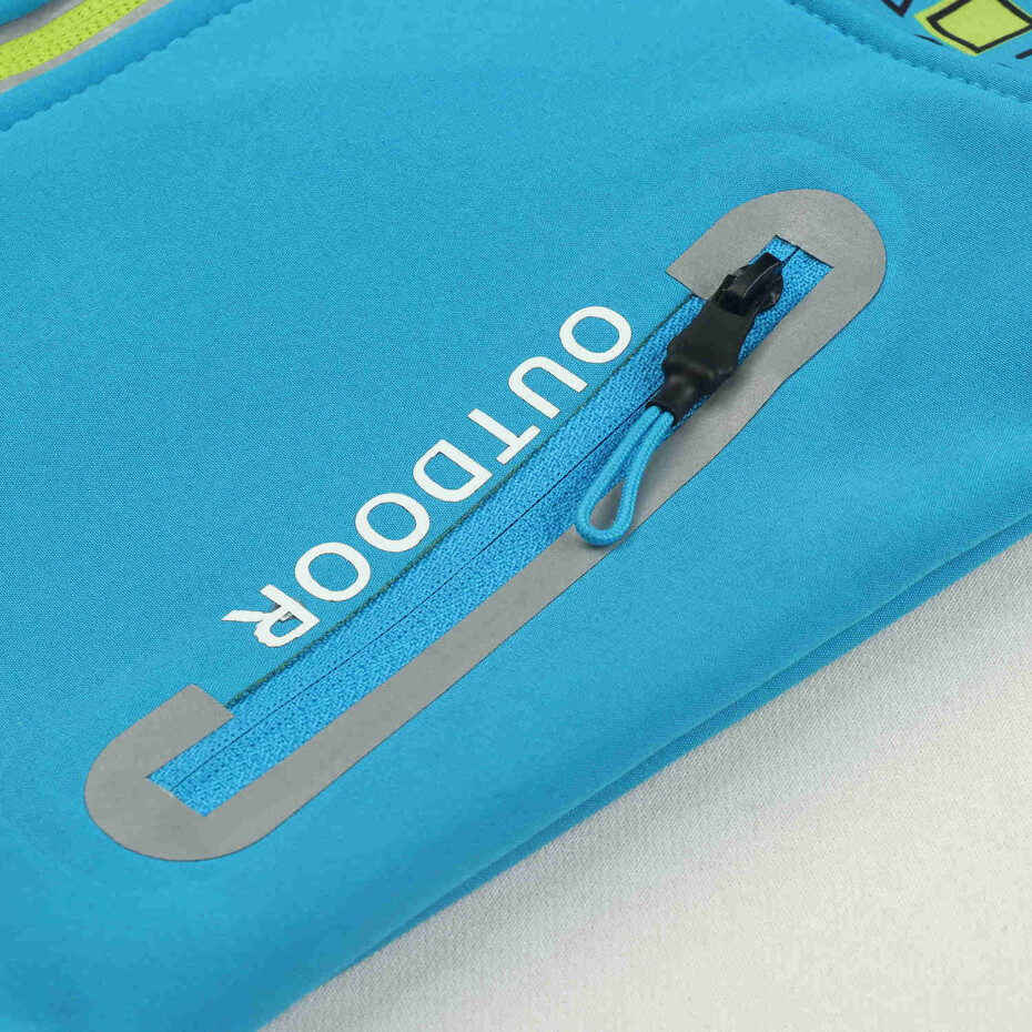 Chlapecká softshellová bunda, zateplená - KUGO QK2930, tyrkysová Barva: Tyrkysová, Velikost: 80 - main (6)