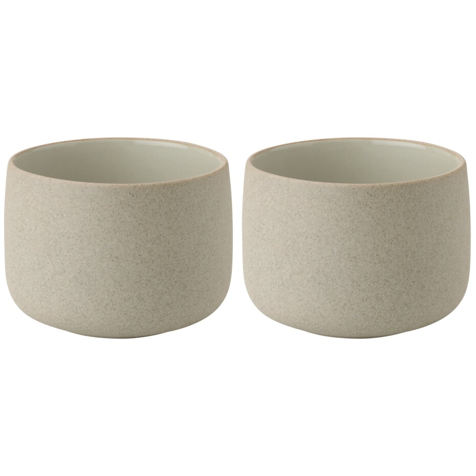 Šálek EMMA 150 ml, sada 2 ks, šedá, kamenina, Stelton - main (0)