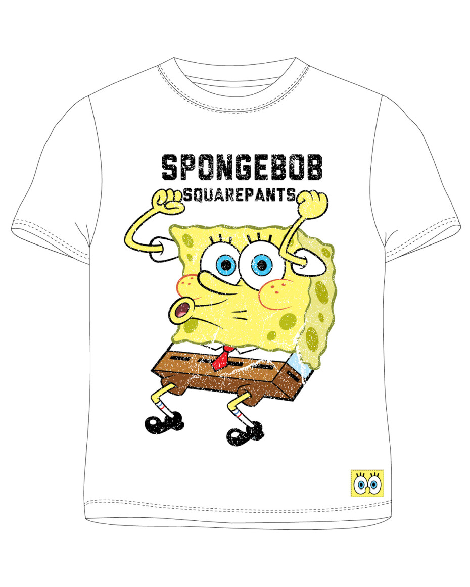 SpongeBob v kalhotách - licence Chlapecké tričko - SpongeBob v kalhotách 5202208, bílá Barva: Bílá, Velikost: 164 - main (0)