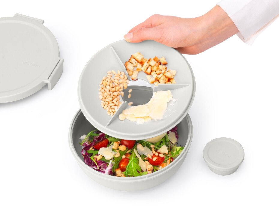 Box na salát MAKE & TAKE 1,3 l, světle šedá, Brabantia - main (4)