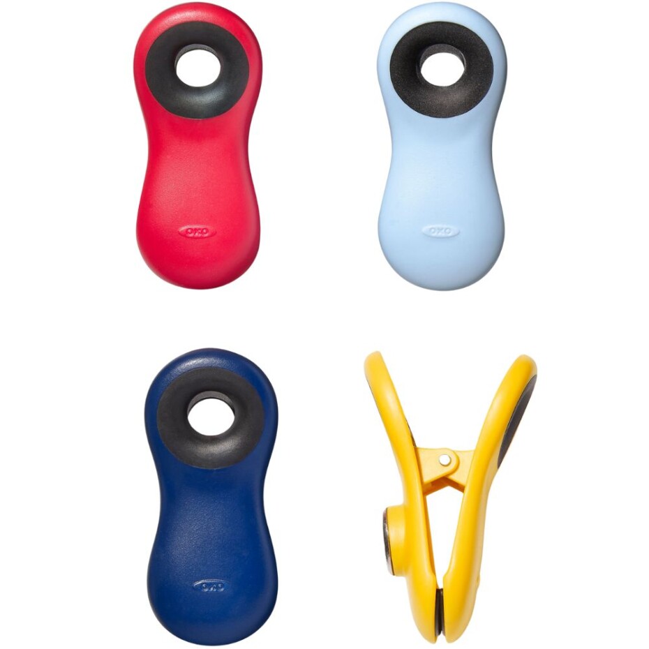 Uzávěry na sáčky GOOD GRIPS, magnetické, sada 4 ks, plast, OXO - main (0)