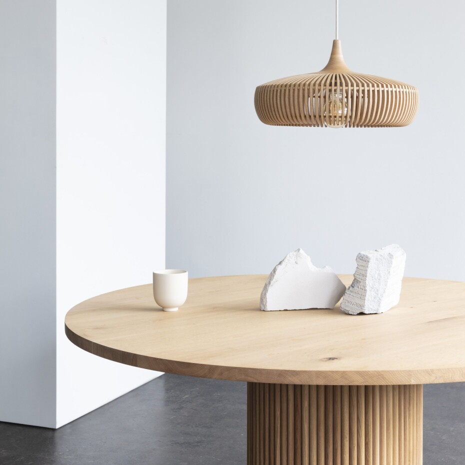 Stínidlo CLAVA DINE 43 cm, přírodní, dřevo, Umage - main (4)