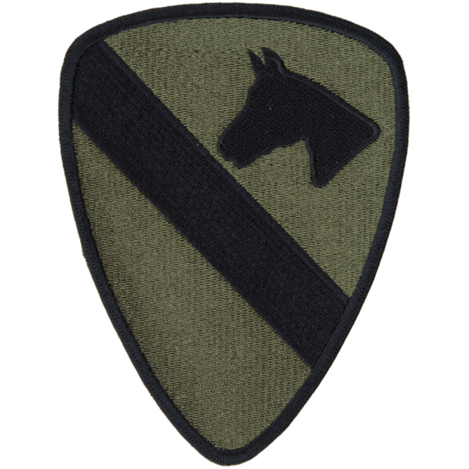 Nášivka: Divize jízdní 1. (First Cavalry) olivová | černá - main (0)