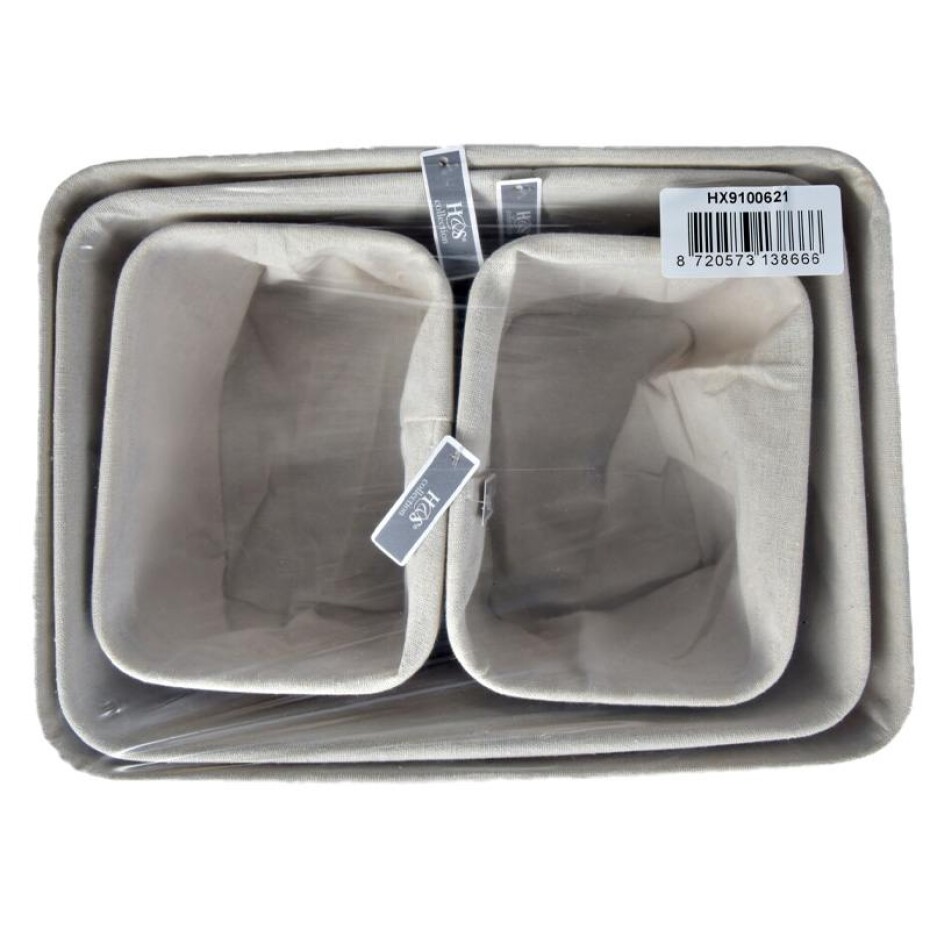 HOMESTYLING Sada úložných košíků 4 ks bílá KO-HX9100621 - main (0)