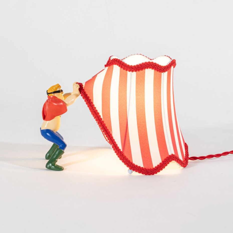 Stolní lampa CIRCUS ABATJOUR SUPERMAN 26 cm, vícebarevná, pryskyřice, Seletti - main (1)