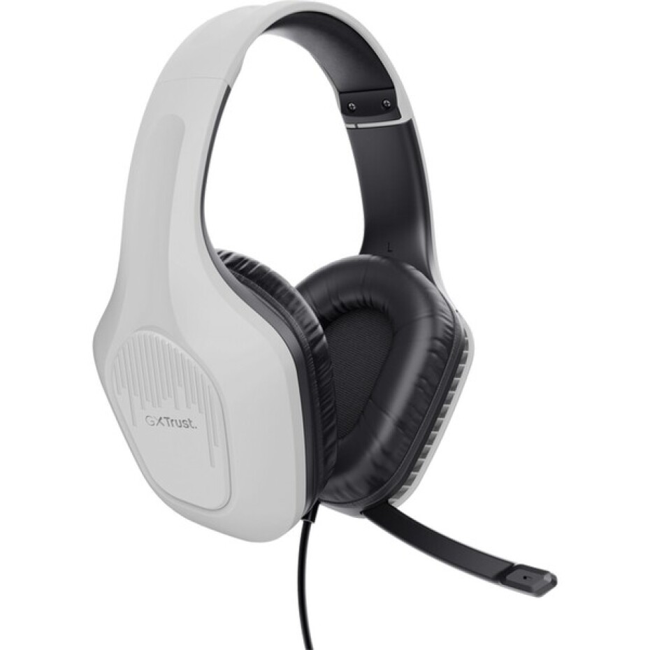 Trust GXT415 Zirox herní sluchátka pro PlayStation 5, bílá - main (1)